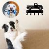 Vintage Pickup Truck Key Rack Hanger - 6 Inch Wide Metal Wall Art Wall-mounted, Hooks Organizer for Keys and Accessories
