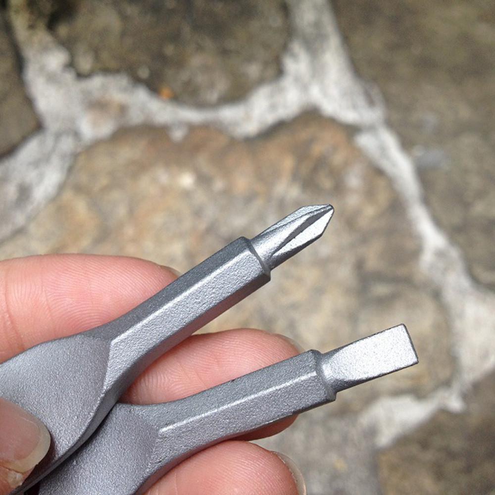 2 PCS Multifunctional Pocket Mini Tool Screwdriver Set with Key Ring Portable 