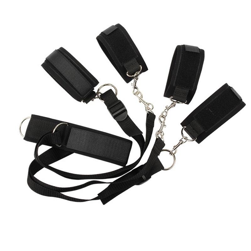 Взрослый раб, БДСМ, кровать, привязка для ног, разветвитель, наручники, кандалы в комплекте, набор веревок, женский флирт, SM, реквизит для взрослых, секс-игрушки для