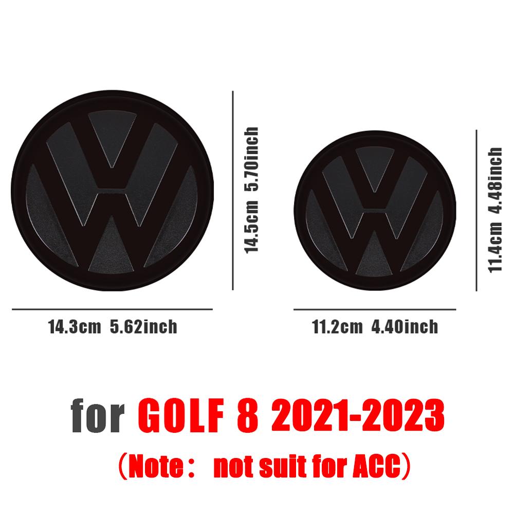 For VOLKSWAGEN VW Non-destructive Gloss Black Front Grill Badge Rear Trunk Lid Emblem Logo For Volkswagen VW Golf 7 7.5 8 2014-2