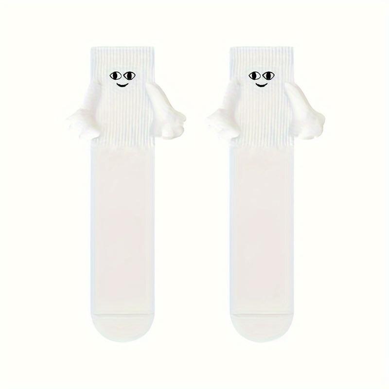 3 пары носков с магнитными соединениями, уютный дышащий термовязаный трикотаж для прохладного времени года, идеально подходит для встреч с партнерами