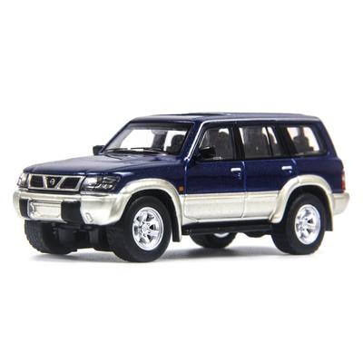 PAUDI MODEL масштабная литая модель Nissan Patrol Y61 1998 года, синий, 1/64 автомобиль,