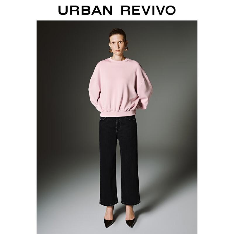 Женский свитшот UR 2025 Осень Свободный Однотонный