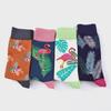 Flamingo Cotton Mid-Tube Men's Ethnic Trend Socks, Large Size, Cross-Border Hot Sale