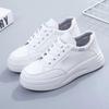 Маленькие белые туфли женские весна-осень 2024 года новые туфли на толстой подошве ins tide туфли в стиле колледж мягкая подошва универсальные повседневные туфли