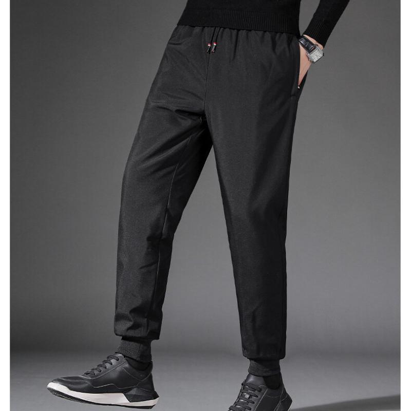 Мужские зимние теплые повседневные свободные толстые брюки большого размера с завязками для бега, спортивные брюки, водонепроницаемые толстые кашемировые брюки для активного отдыха
