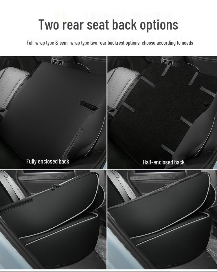 BYD Qin L Compatible Full Leather Car Seat Cushion - All-Season, Five-Seat Design