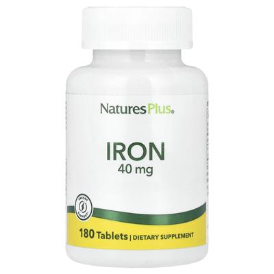 Железо, 40 мг, 180 таблеток (20 мг на таблетку)