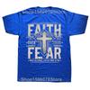 Funny Christian Faith Over Fear Graphic Tshirts Men Womens Fashion Casual Tshirt 100 Cotton Loose Oversized T Shirt