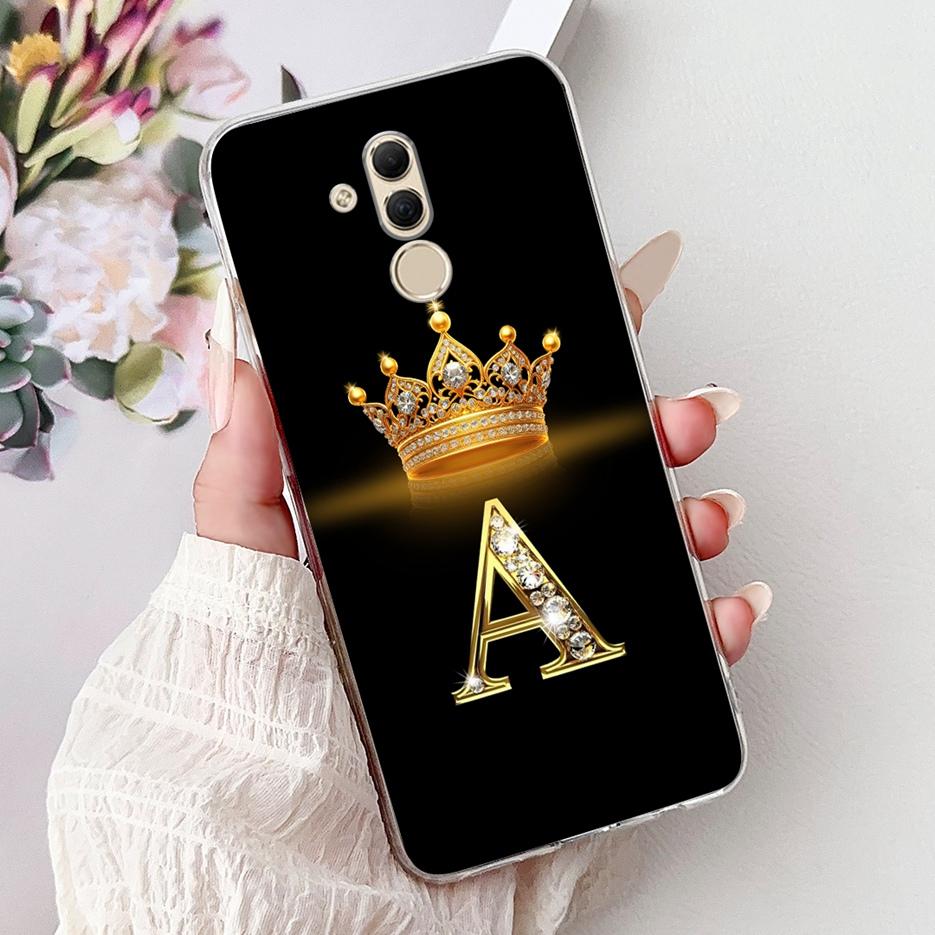 For Huawei Mate 20 Lite Case SNE-AL00 Stylish Crown Letters Cover Soft Slim Phone Case For Huawei Mate 20 Pro Mate20 Lite Fundas