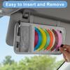 1 Pcs Car CD Holder, Car Sun Visor Storage DVD Disc Holders Pocket Case Organizer with 12 DVD Storage Sleeves, one Mesh Pocket, one Pen Holder, and