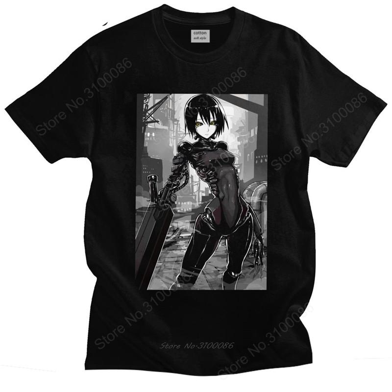 Classic Manga Blame T Shirt Men Short Sleeved Sidonia Tshirt Heavy Industries Nihei Tsutomu Anime Tee Pre-shrunk Cotton Top Gift