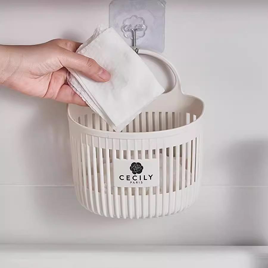 Настенная подвесная корзина для хранения для кухни и ванной комнаты