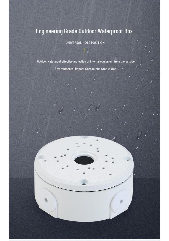 Universal Waterproof Aluminum Cable Entry Box and Ceiling-Mounted Dome Camera Bracket