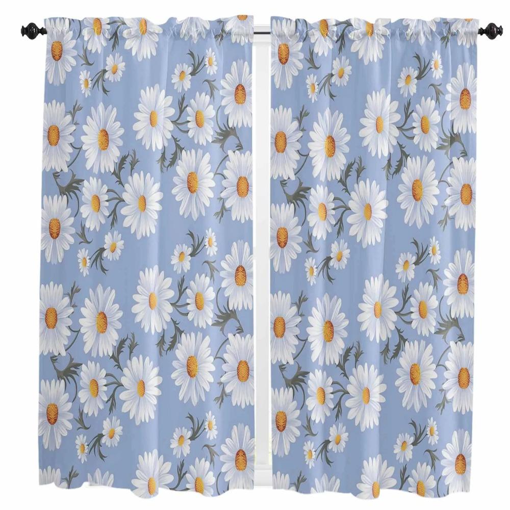 Весна Лето Цветок Бабочка Занавеска Домашнее Украшение Гостиная Короткие Шторы Оконные Обработки Для Кухни Спальни