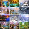 DIY Scenic 5D Diamond Painting Full Round Drill Resin Landscape Diamont Embroidery Cross Stitch Mosaic Home Decor Wall Art Gift