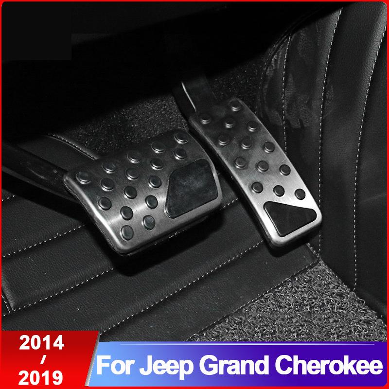 Для Jeep Grand Cherokee 2014-2016 2017 2018 автомобильная педаль акселератора тормоза подставка для ног накладка на педаль без сверла аксессуары