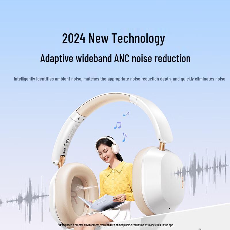 Ugreen Наушники Bluetooth HiTune Max5c с адаптивным шумоподавлением