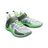 Баскетбольные кроссовки Li Ning Wade Fission 7 Мужские Средние Микрокристаллический Серый/Флуоресцентный Неоновый Зеленый/Эбеновый Черный ABPR025-1