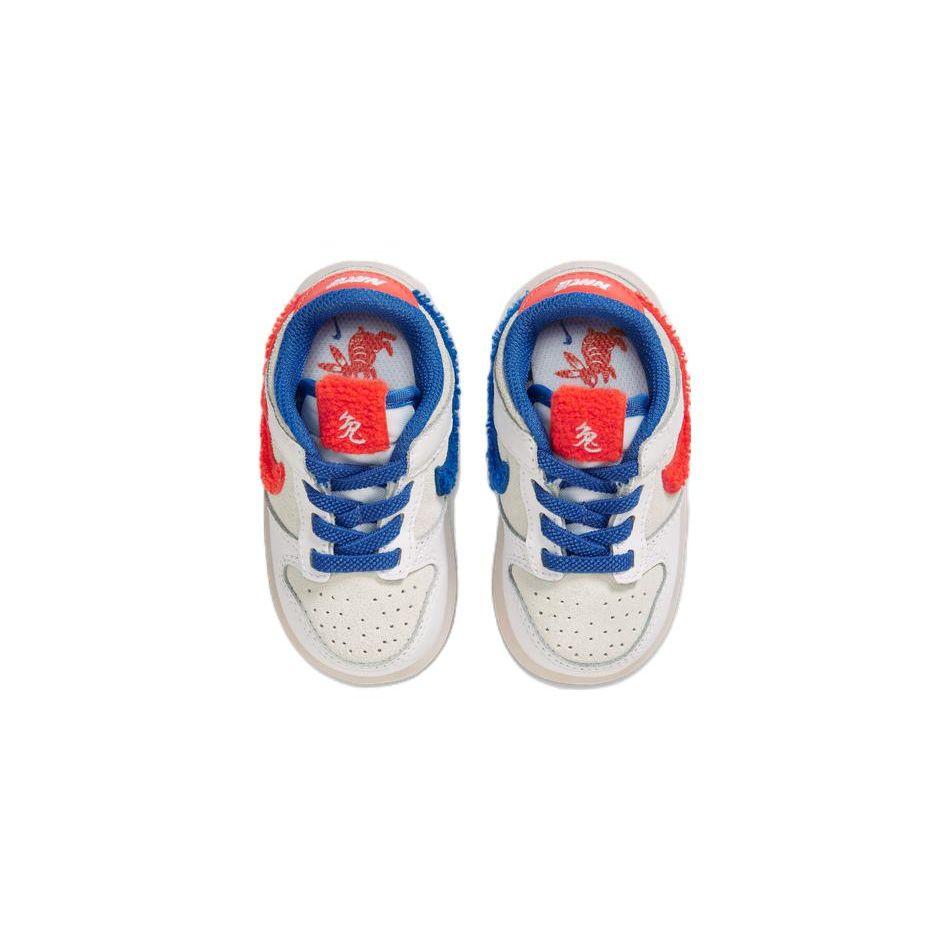 Nike Dunk Low TD Year of the Rabbit - White Rabbit Candy Baby Sneakers Crimson Varsity-Royal Sail FD4625-161