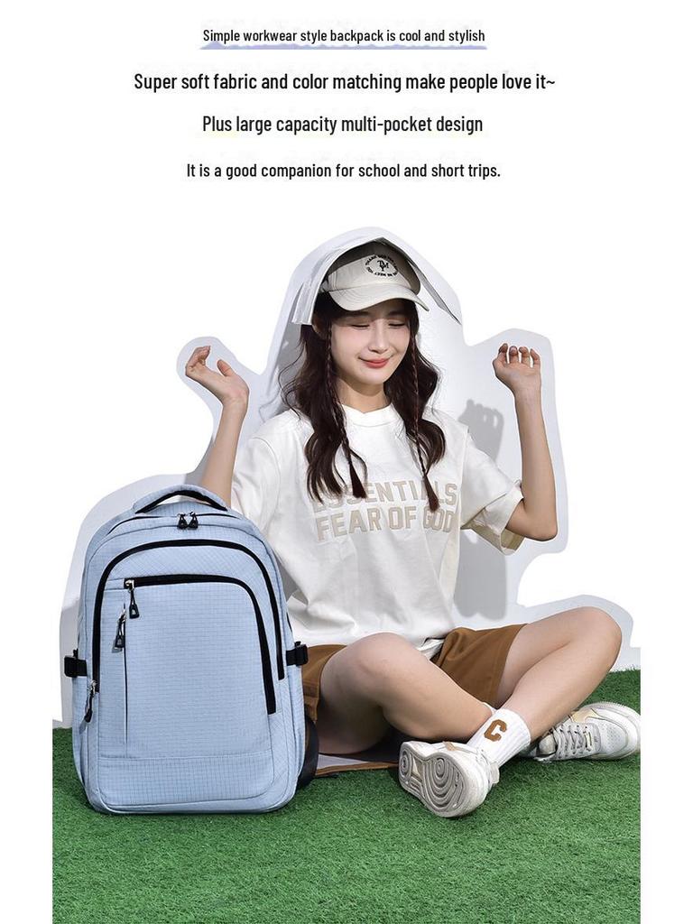 Модный рюкзак для ноутбука в корейском стиле для мужчин и женщин — универсальная сумка для путешествий, учебы и бизнеса