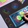 Случайные цвета - 1 шт. Многоцелевая доска для рисования со спиральной графикой - Раскройте свой творческий потенциал с набором геометрических линеек!
