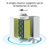 DIY Split 51.2V 314Ah 16kWh LiFePO4 Battery Box with BMS Board CAN for Home Energy Storage Rack-Mounted