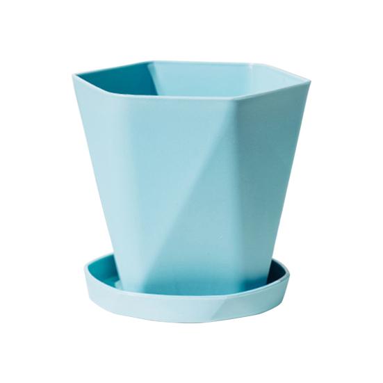 1 комплект изысканного цветочного горшка широкого применения, пластикового креативного ромбовидного цветочного горшка для дома