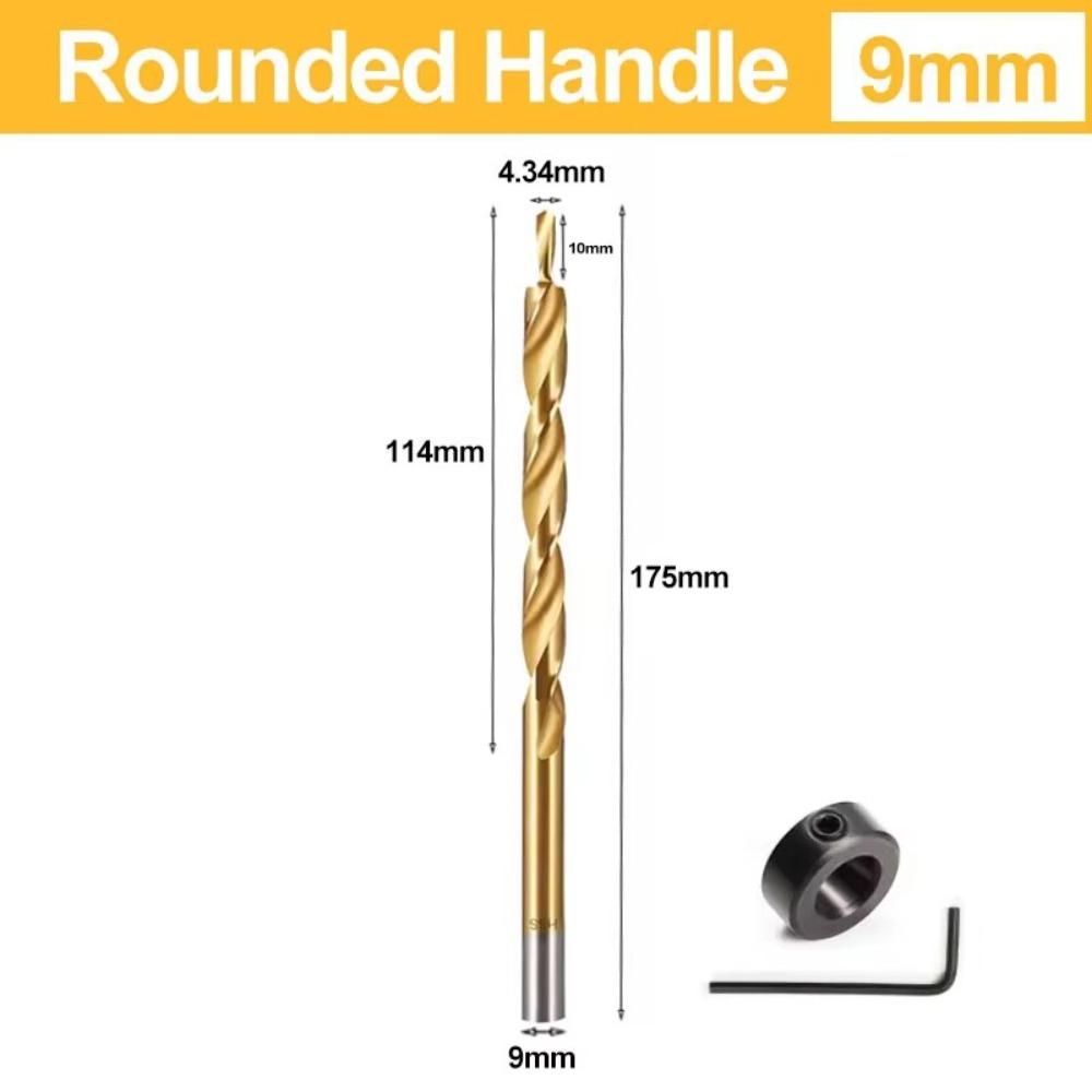 HSS (High Speed Steel) Step Drill Bit Stop Collar Pocket Hole Drill Jig For Woodworking