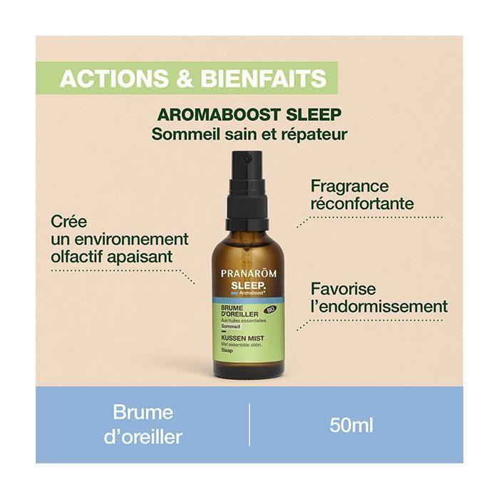 Pranarom Aromaboost Sleep Sommeil Spray Bio 50 Ml