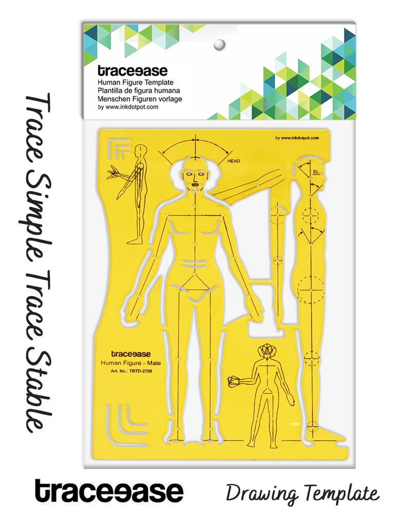 Traceease Шаблоны трафаретов мужской фигуры человека Инструменты для рисования дизайнеров одежды, Мужская фигура человека