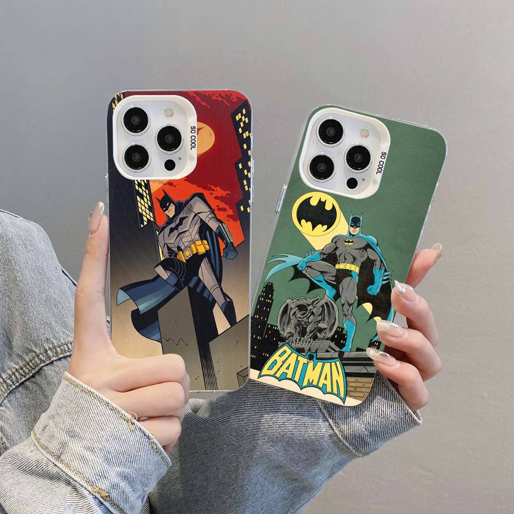 Чехол для телефона W-Batmans-r для iPhone 16 15 14 13 12 11 17 Pro Max Plus Цвет Серебристый Корпус