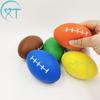 9 см Мяч для снятия стресса из ПУ пены для регби с печатью логотипа