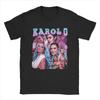 Funny Karol G T-Shirts Men Round Neck Pure Cotton T Shirt Short Sleeve Tees Gift Tops