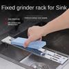 Stainless Steel Sink Sharpening Stone Holder Adjustable Anti-Slip Sink Whetstone Grinder Rack Sharpener Grindstone Accessories