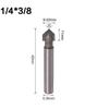 Router Bits Shank Solid Hardened Steel 1/4inch 6.35mm