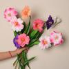 Букет из искусственных тюльпанов, реалистичные искусственные цветы, домашний декор, композиция из искусственных тюльпанов с возможностью изгиба