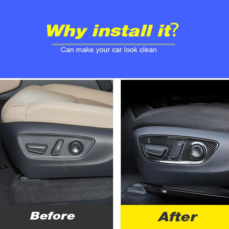 Front Car Seat Adjustment Button Cover Stainless Steel Trim Stickers Interior Product Stylings For Toyota Prado LC250 2024-2025