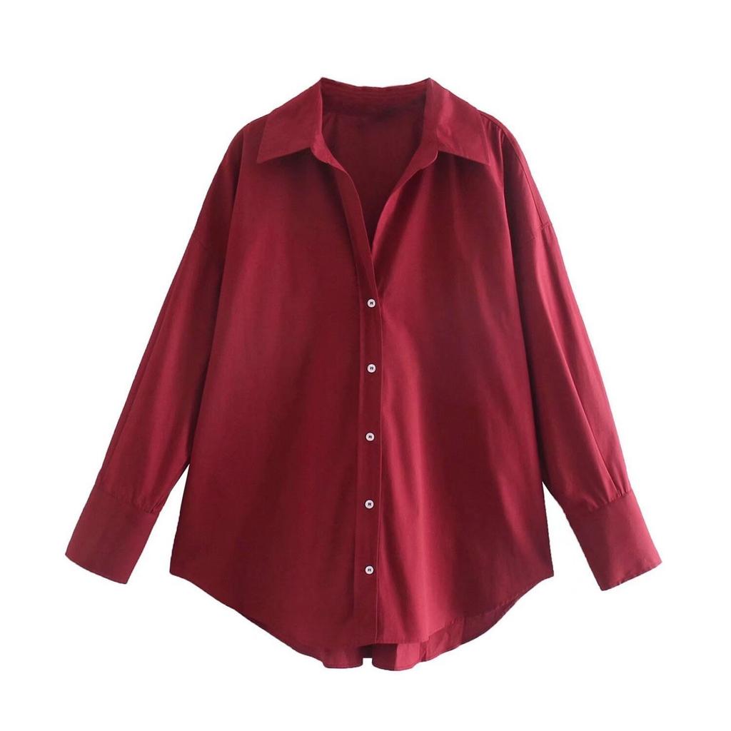 Fashion Women's Casual Long-sleeved Shirt Loose Top