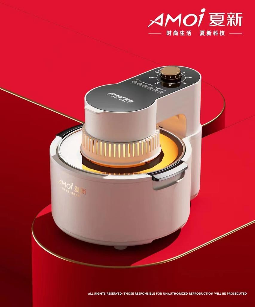 New Visual Air Fryer, Large Capacity, No Oil Fume, Electric Fryer, Household Multifunctional, Electric Oven Airfryers