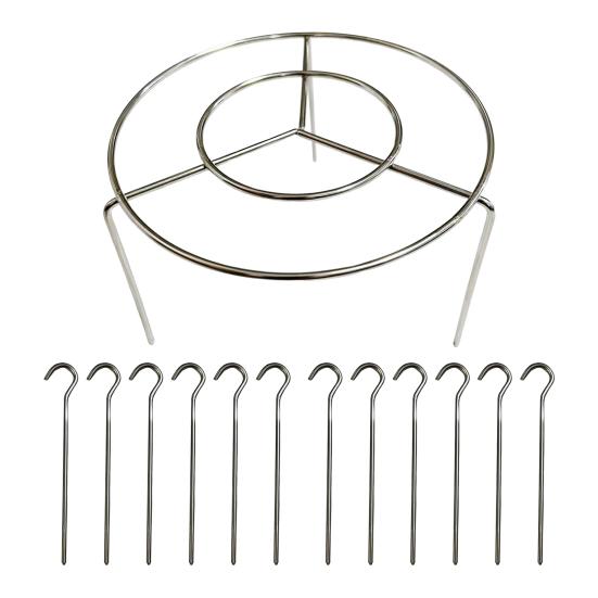 Air Fryer Skewer Stand Stainless Steel Vertical Grill Holder for Grilling Home Kitchen Kabobs Skewer Air Fryer Accessories for BBQ Lovers