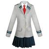 [RinMart] My Hero Academia Style Ochako Uraraka, Momo Yaoyorozu, and Tsuyu Asui Style Yuei High School Girls' Uniform Cosplay Costume (Women's XXL)