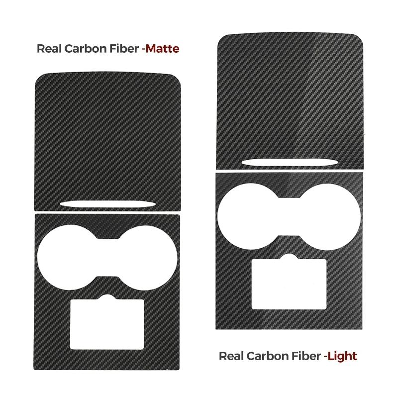 Крышка центральной консоли из настоящего углеродного волокна для Tesla Model Y 3, отделка центральной панели управления, аксессуары для интерьера из настоящего карбона