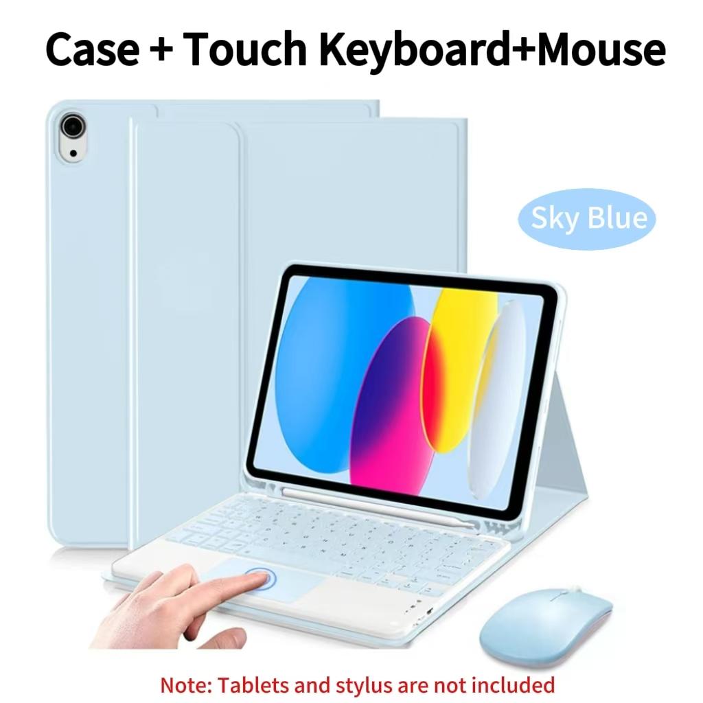 Чехол для iPad A16 11 дюймов A3355 A3356 A3354, Чехол-клавиатура Bluetooth для iPad 10-го 10.9 дюймов A2696 A2757 A2777 A3162
