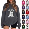 Women's Fashion Casual Long Sleeve Halloween Printed Sweatshirt
