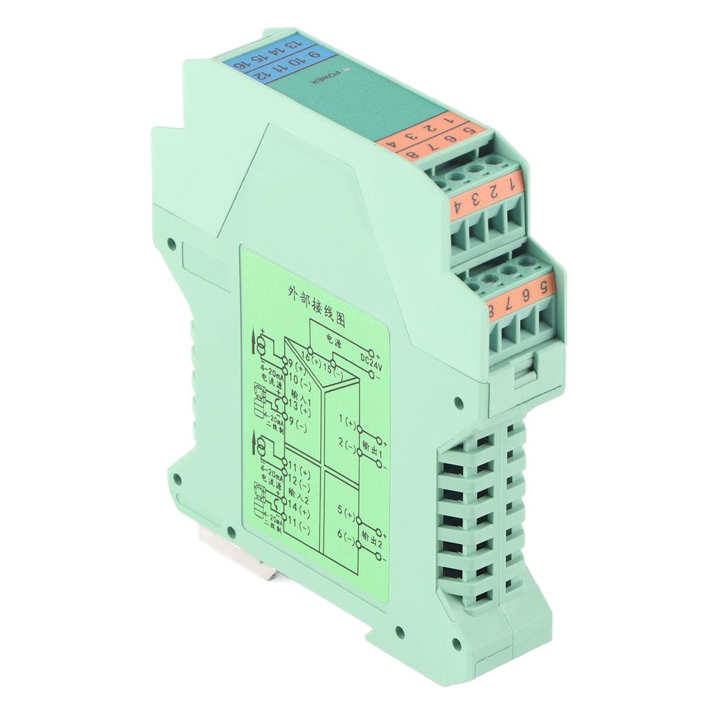 Изолятор сигнала тока 2 в 2 выхода передатчик сигнала DC 4‑20 мА DC 24 В для управления ПЛК