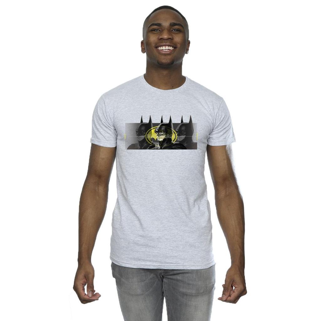 DC Comics Mens The Flash Batman Portraits T-Shirt