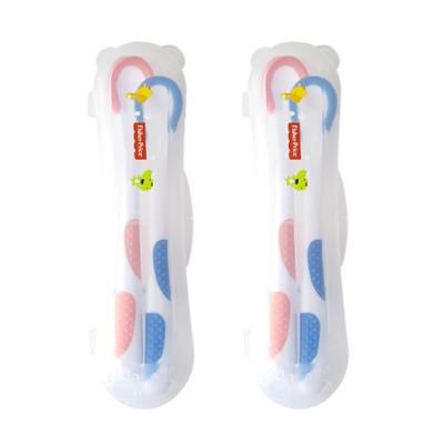 Ложки для детского питания Fisher-Price с датчиком температуры (2 типа) + набор ложечек, фиолетовый, синий, 2 комплекта, популярная корейская посуда