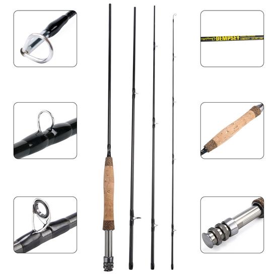 Fly Fishing Rod Set 2.7M Fly Rod and Reel Combo Fishing Tackle Set