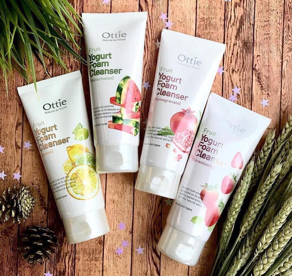 Ottie Очищающая пенка с фруктовым йогуртом, клубника